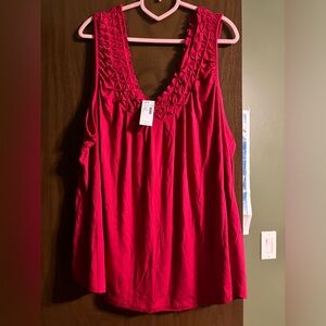Hot Pink Flowy Tanktop ~ Plus Size 2X